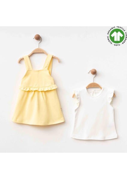 Fırfırlı Bluz Salopet Elbise Set fiyatları