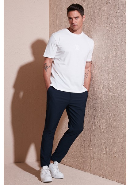 Streç Regular Fit Normal Bel Düz Paça Jogger Pantolon Erkek Pantolon CF25617953
