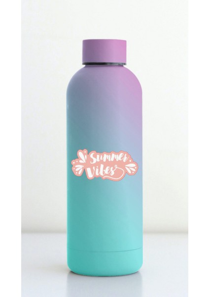 Summer Vibes Sticker Seti - Laptop, Telefon, Defter ve Günlükler Için Ideal (11X24 Cm)