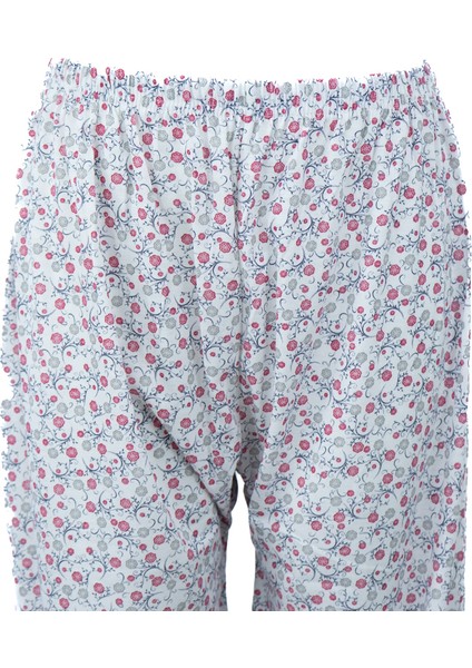 Kadın Yazlık içlik Anne Pijama Altı Lastikli Paça %100 Pamuk Çiçekli Desenli Klasik Rahat fiyatları
