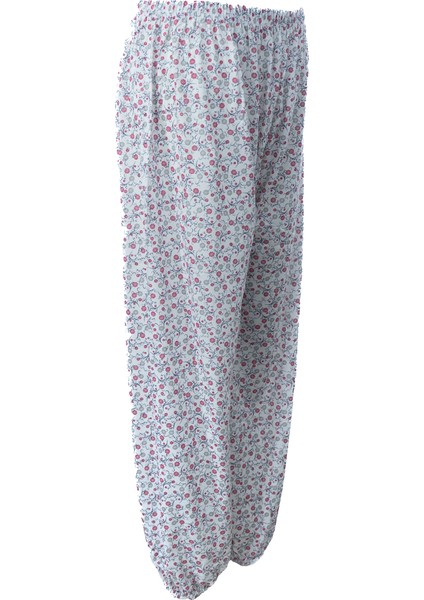 Kadın Yazlık içlik Anne Pijama Altı Lastikli Paça %100 Pamuk Çiçekli Desenli Klasik Rahat fırsatları