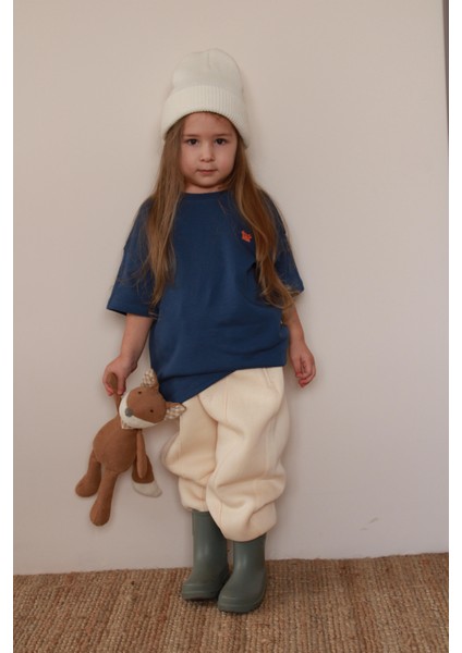 Yengeç Nakışlı Oversize T-Shirt