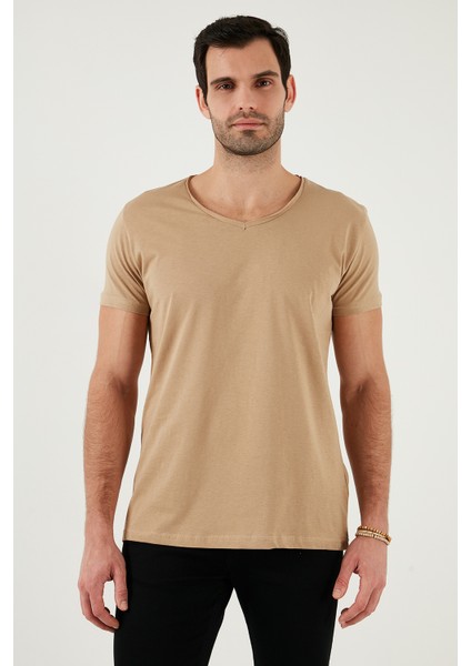 Pamuklu Slim Fit Bisiklet Yaka Baskılı 3'lü Paket T Shirt Erkek T Shirt 541S31 fiyatları