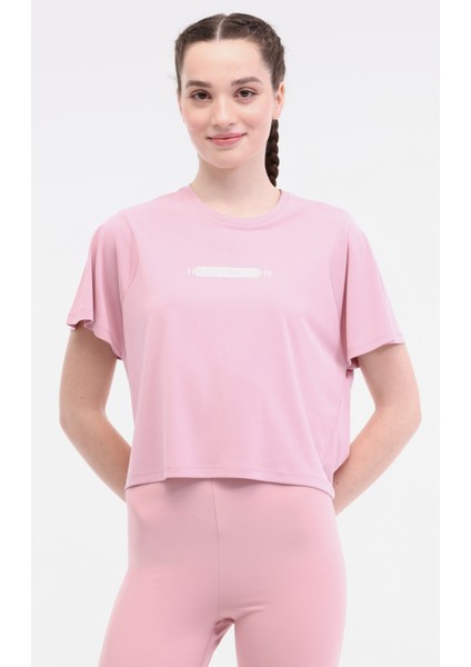 Wl Mya 11MS449 5fx Pembe Kadın Kısa Kol T-Shirt