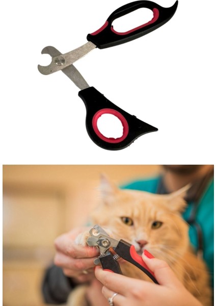 Büyük Irk Köpek Kedi Çelik Uçlu Evcil Hayvan Tırnak Makası Pati Bakım Aleti Ergonomik Kaymaz