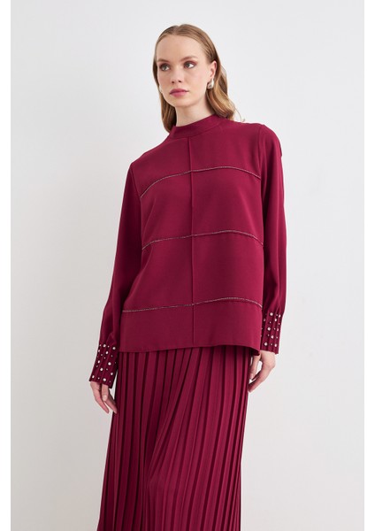 Arin Piliseli Ikili Takım - Bordo modelleri