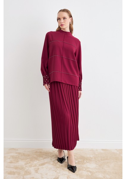 Arin Piliseli Ikili Takım - Bordo fırsatları