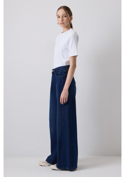 Bol Paça Denim Pantolon