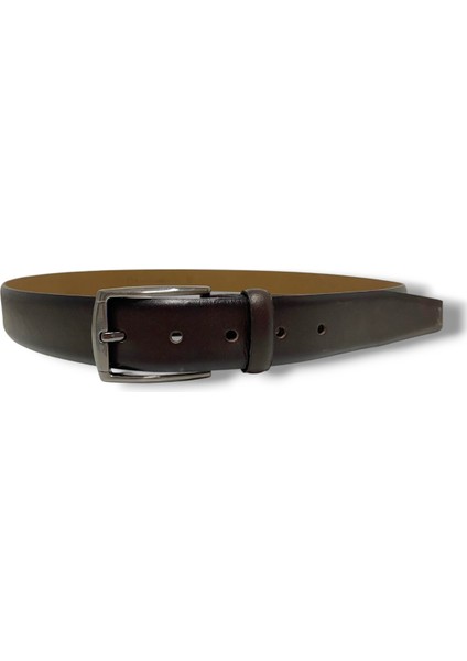 K110-25 Deri Klasik Erkek Kemer 125 cm