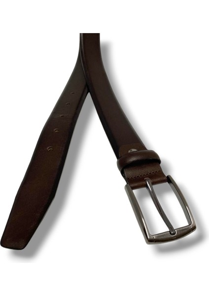 K110-25 Deri Klasik Erkek Kemer 125 cm
