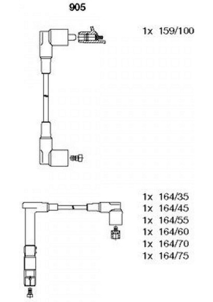 Atesleme Kablosu Seti Mercedes M104 W124 S124 C124 A124 W140 R129 Gnzrz