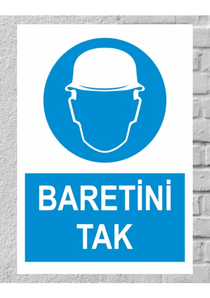 Baretini Tak Tabela Levha 24X34 cm Pvc