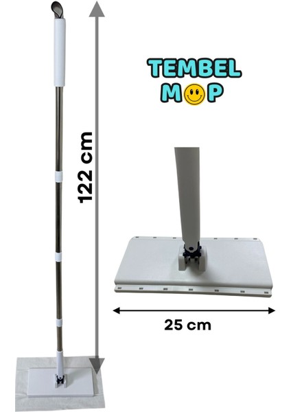 Tembel Mop Tüm Bezleri Kendi Alabilen Otomatik Mop Yüzey Temizlik Havlusu Kullan At Bezler Için