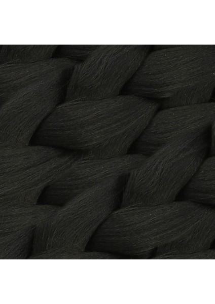 Sentetik Örgülük Saç 100 gr- Siyah