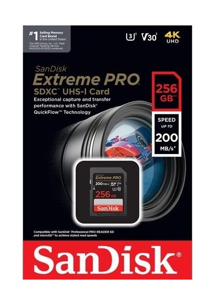 256GB Extreme Pro Sdhc/sdxc Hafıza Kartı (200MB) fırsatları
