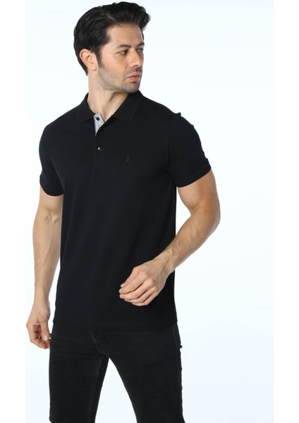Büyük Beden Pike Polo Yaka T-Shirt