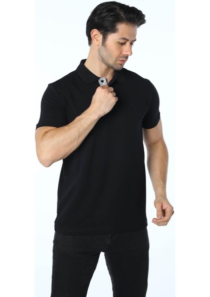 Büyük Beden Pike Polo Yaka T-Shirt