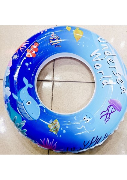 60 Cm Mavi Çocuk Deniz Ve Havuz Simidi Ithal Ürün +4 Yaş Itibaren.
