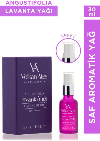 Lavandula Angustifolia Saf Lavanta Yağı Sprey 30 ml
