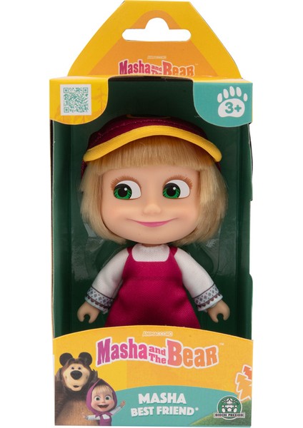 Masha ile Koca Ayı 12 cm Masha - Kamp Kıyafetli