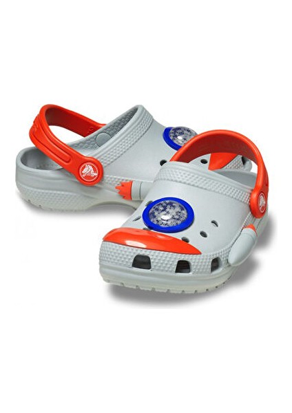 Classic Rocket Ship Clog T Bebek Terlik 210359-1NM Gri