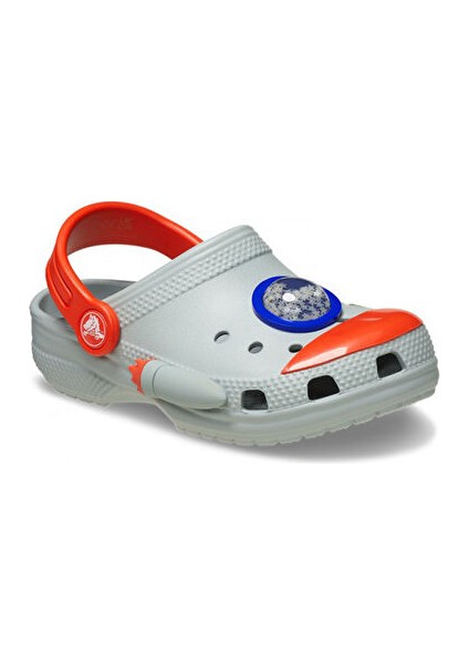 Classic Rocket Ship Clog T Bebek Terlik 210359-1NM Gri