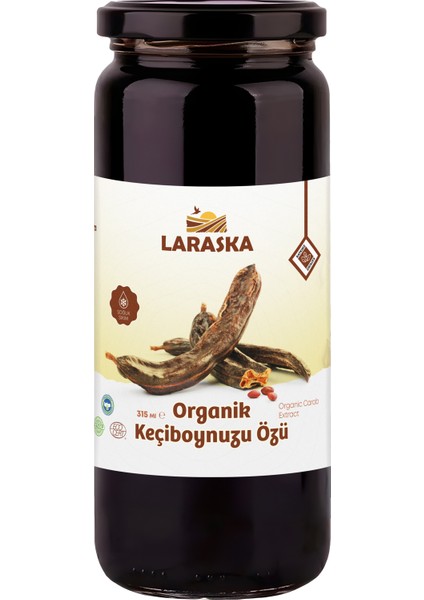 Organik Keçiboynuzu Özü 315GR Organic Carob Extract 315ML -Katkısız, Şekersiz