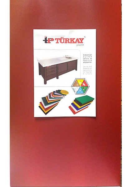 Polietilen Kesme Tahtası, Kesim Levhası Kırmızı Renk 30X50X2 cm NOCOLOR-46338272 / Tek Ebat modelleri