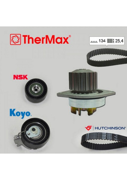 Devirdaimli Eksantrik Gergi Kiti P206-207-307-308-PARTNER-C2-C3-C4-XSARA-BERLINGO 1.6 TU5JP4 T Gnzrz