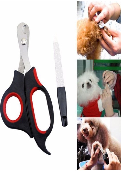 Kedi Köpek Tırnak Makası Ve Törpü Seti Evcil Hayvan Manikür Pedikür Kesme Düzeltme Aleti modelleri