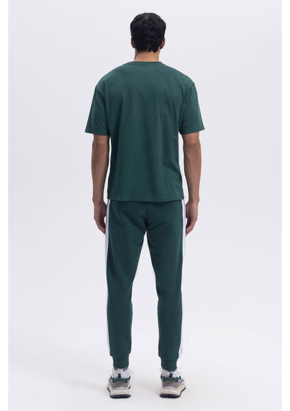 Pamuk Oversize Fit Bisiklet Yaka T Shirt Erkek T Shirt EM376