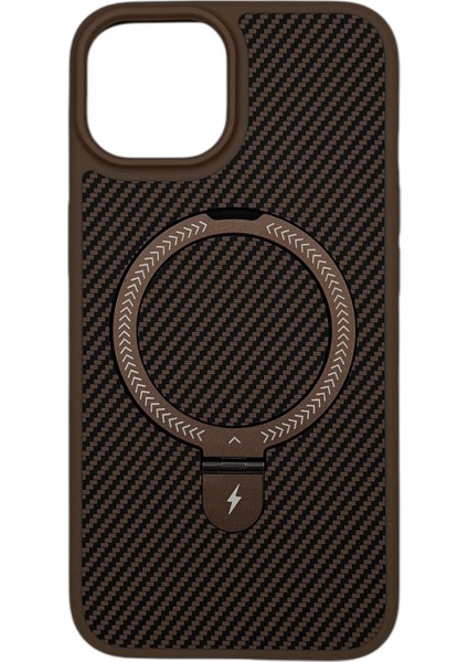 Apple iPhone 13 Uyumlu Magnetic Carbon Arka Koruma Kılıf