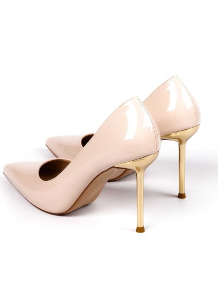 Ökçe Detaylı Sivri Burun Neolit Taban Ince Topuklu 281-5015 Kadın Ayakkabı modelleri