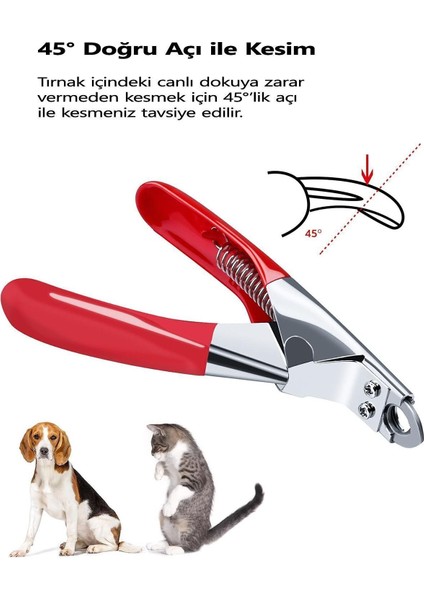 Kedi Köpek Tırnak Makası Çelik Pati Tırnak Düzeltme Aparatı Evcil Hayvan Tüy Temizleme indirimleri