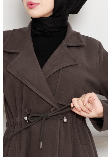 Cepken Detaylı Beli Tünelli Kaşe Kap-Kahverengi fırsatları