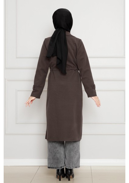 Cepken Detaylı Beli Tünelli Kaşe Kap-Kahverengi indirimleri