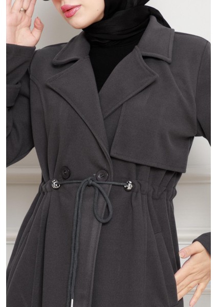 Cepken Detaylı Beli Tünelli Kaşe Kap-Antrasit fırsatları