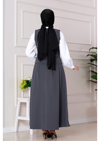 Cemre Yelekli Ikili Takım-Antrasit indirimleri