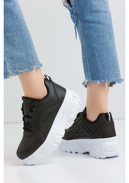 Kadın Spor Ayakkabı 6 Cm Yüksek Rahat Air Taban Günlük Sneaker X401