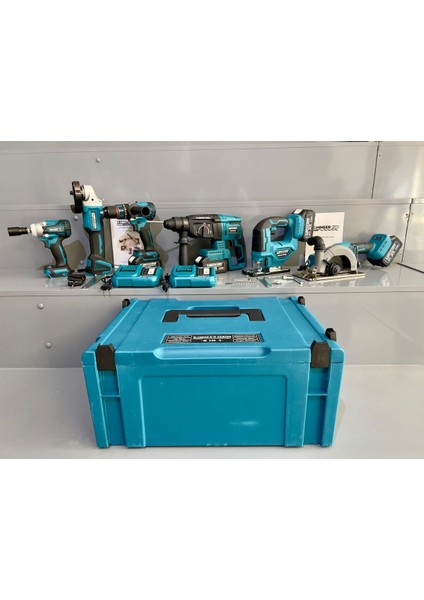 Kimmeer Plus 21V 3.0AH Kömürsüz 6'lı Set Matkap Hilti Taşlama Somun Sıkma Dekupaj ve Daire Testere fırsatları