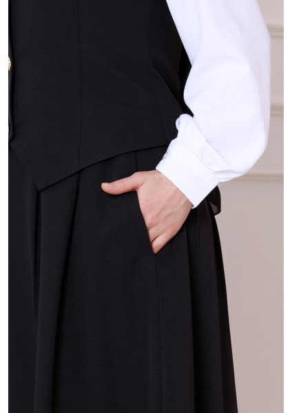 Cemre Yelekli Ikili Takım-Siyah fırsatları