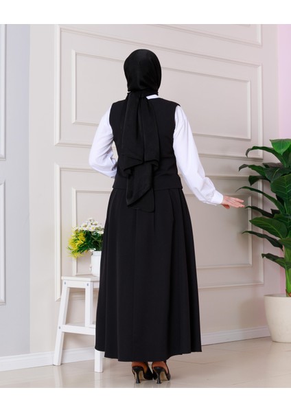 Cemre Yelekli Ikili Takım-Siyah indirimleri