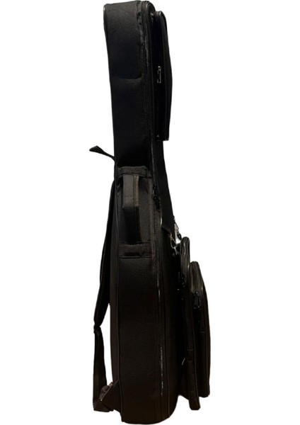 Siyah 3 Cepli Klasik Gitar Kılıfı - Çıkartılabilir Taşınabilir Çanta