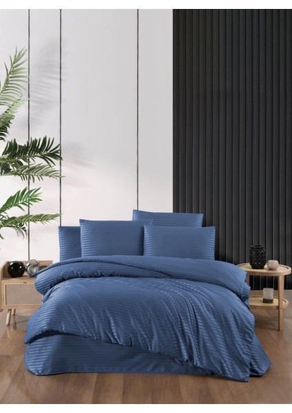 Indigo Çift Kişilik Saten Nevresim Takımı fiyatları