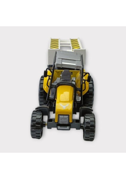Çek Bırak Römorklu Traktör 25CM - Sarı Çekici