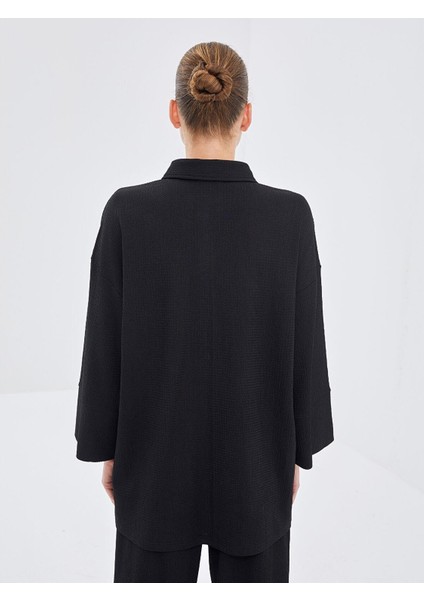 Lcw Modest Dokulu Oversize Kadın Gömlek Tunik (S5) fırsatları