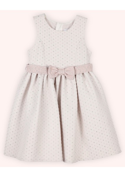 Kız Çocuk Kolsuz Pembe Parti Elbisesi