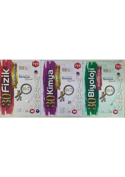Tanım Yayınları Tyt Kimya+Fizik+Biyoloji 30 Lu Deneme