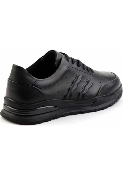 Siyah Leather Erkek Casual Ayakkabı E01556100343 fırsatları