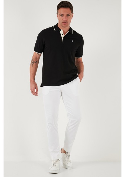 Pamuk Düğmeli Slim Fit Polo Yaka T Shirt Erkek Polo Yaka T Shirt 5902118